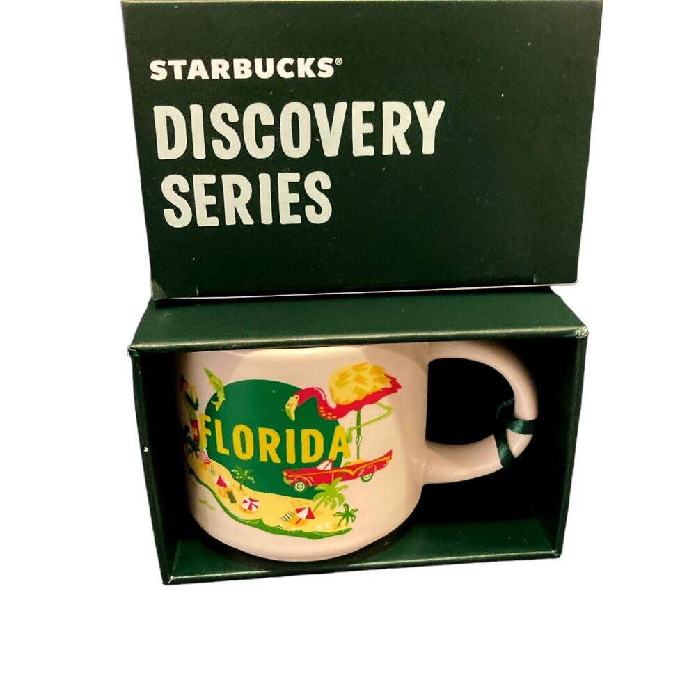 Newly Released Starbucks Florida Ornament Discovery Series 2 oz Mini Mug